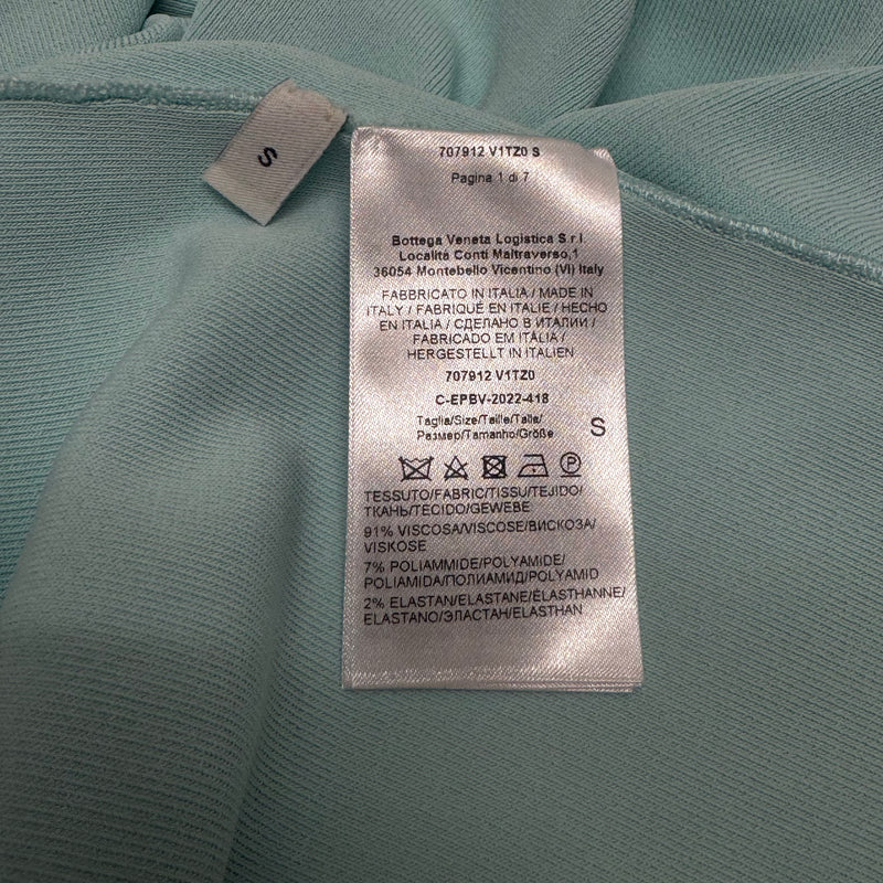 Bottega Veneta Light Blue Cutout Draped Midi Dress