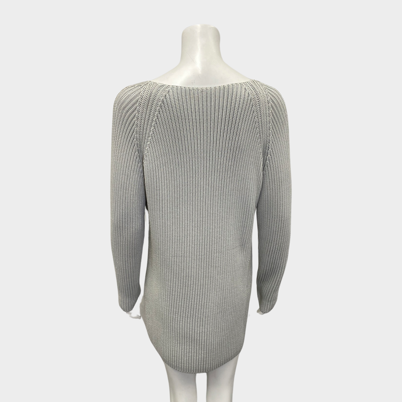Hermes women's grey knitted jumper