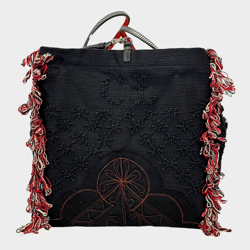 Christian Louboutin multicoloured "Portugaba" woven tote bag