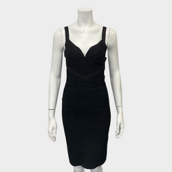 Hervé Léger black cocktail dress