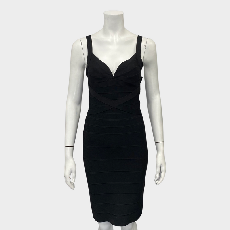 Hervé Léger black cocktail dress
