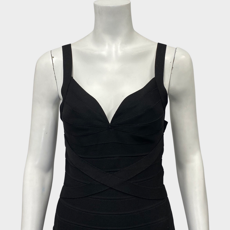Hervé Léger black cocktail dress