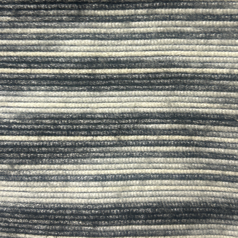 Rick Owens Men's Blue Stripe Alpaca Wool Jacket