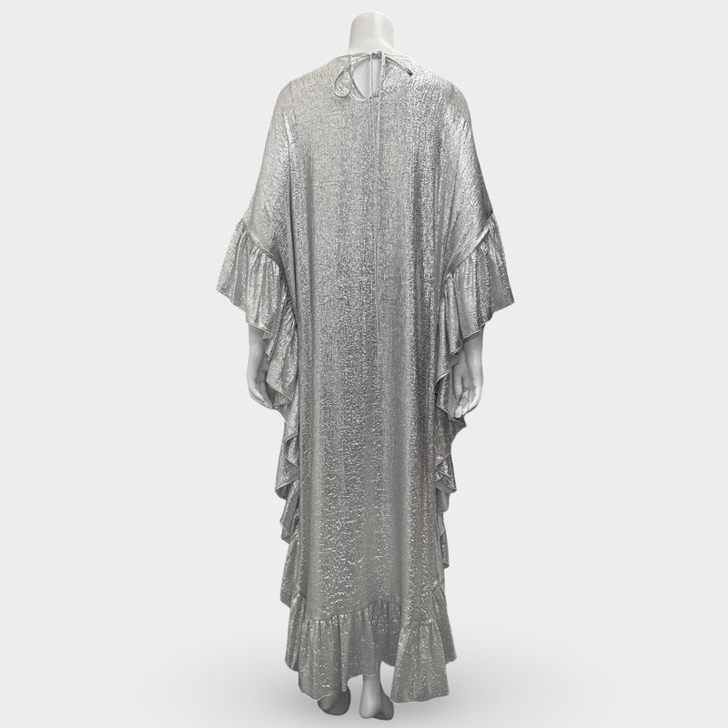 The Vampire's Wife Silver Metallic Kaftan Dress