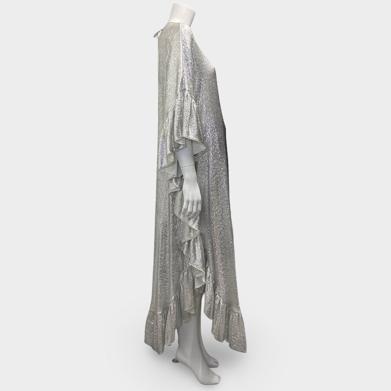 The Vampire's Wife Silver Metallic Kaftan Dress