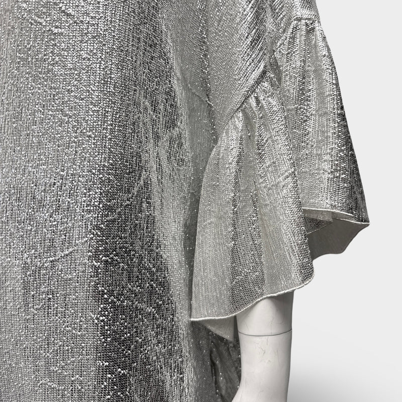 The Vampire's Wife Silver Metallic Kaftan Dress