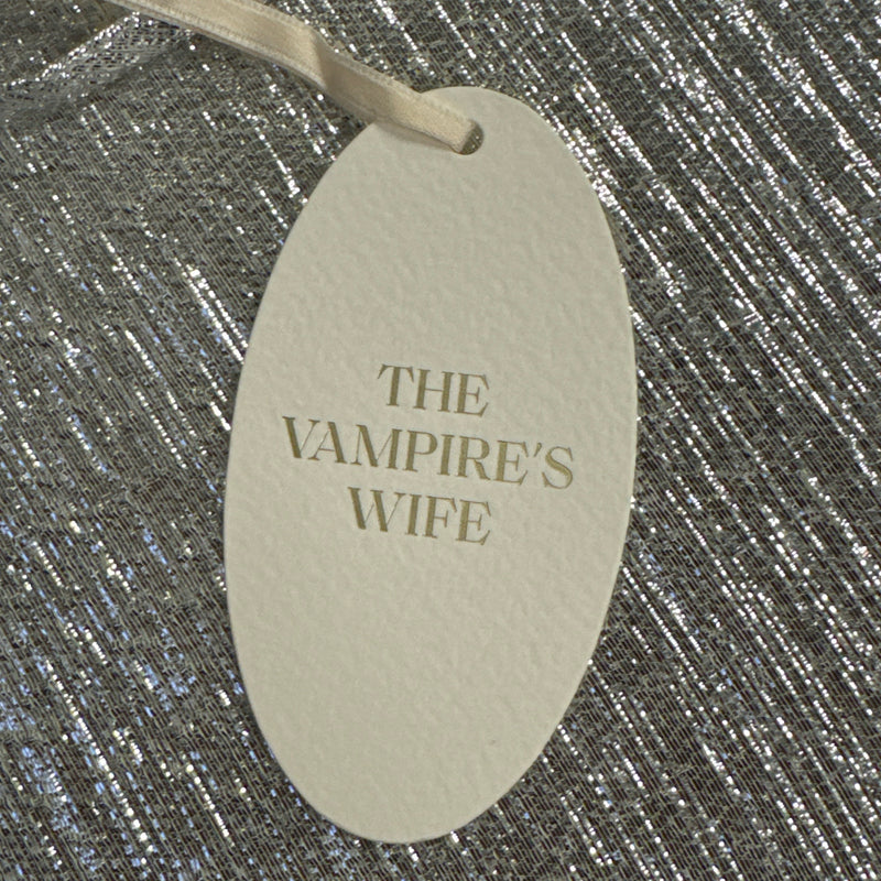 The Vampire's Wife Silver Metallic Kaftan Dress
