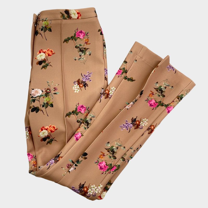 Vazquez women's beige floral print trousers