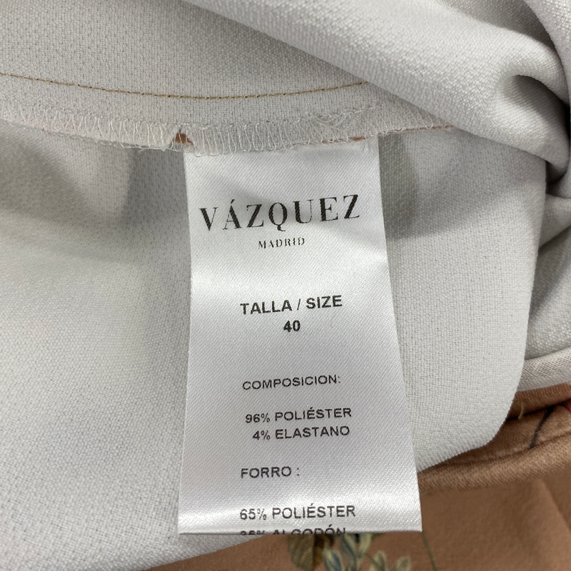 Vazquez women's beige floral print trousers