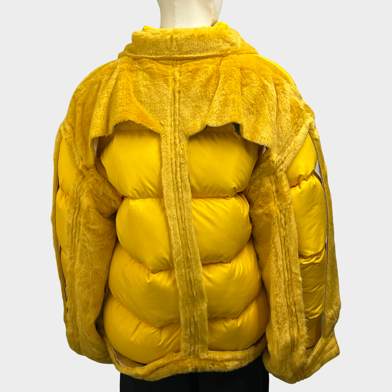 Maison Margiela Men's Oversized Shearling Trim Duck Down Puffer Jacket