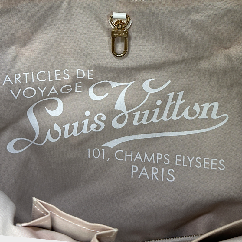 Louis Vuitton beige and white monogram canvas ipanema handbag
