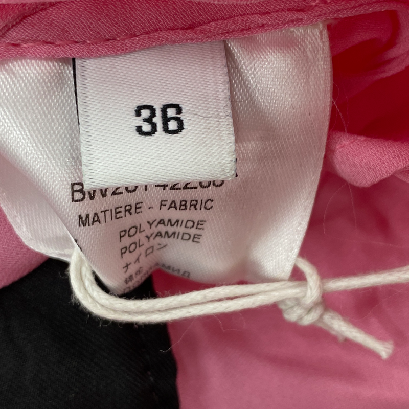 Givenchy women's pink and black bow lace evening gown