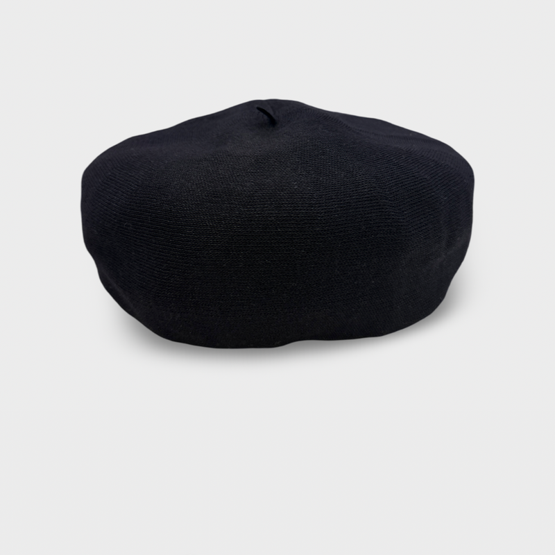 Dior Women's Black Linen Beret Hat