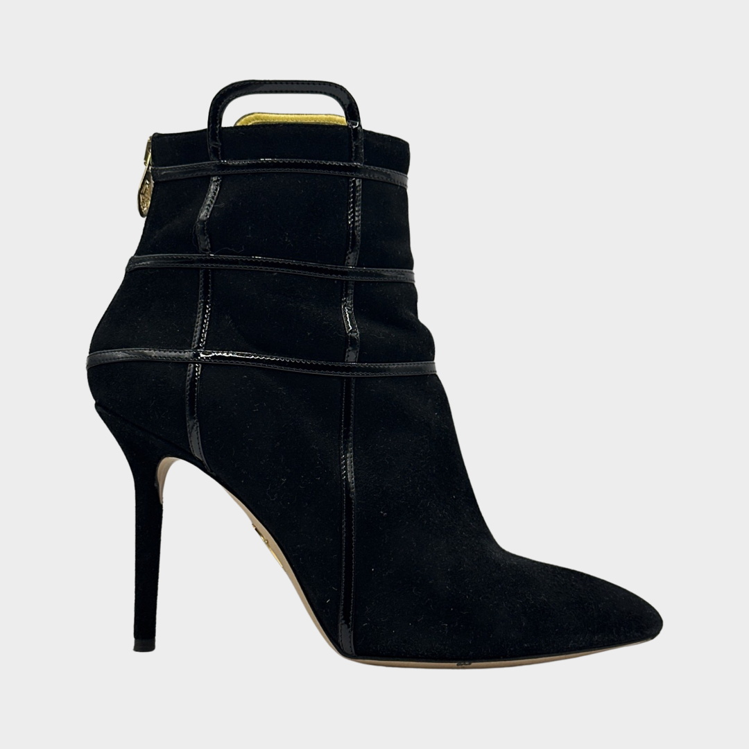 ASOS DESIGN stack-heeled ankle boots in black | ASOS