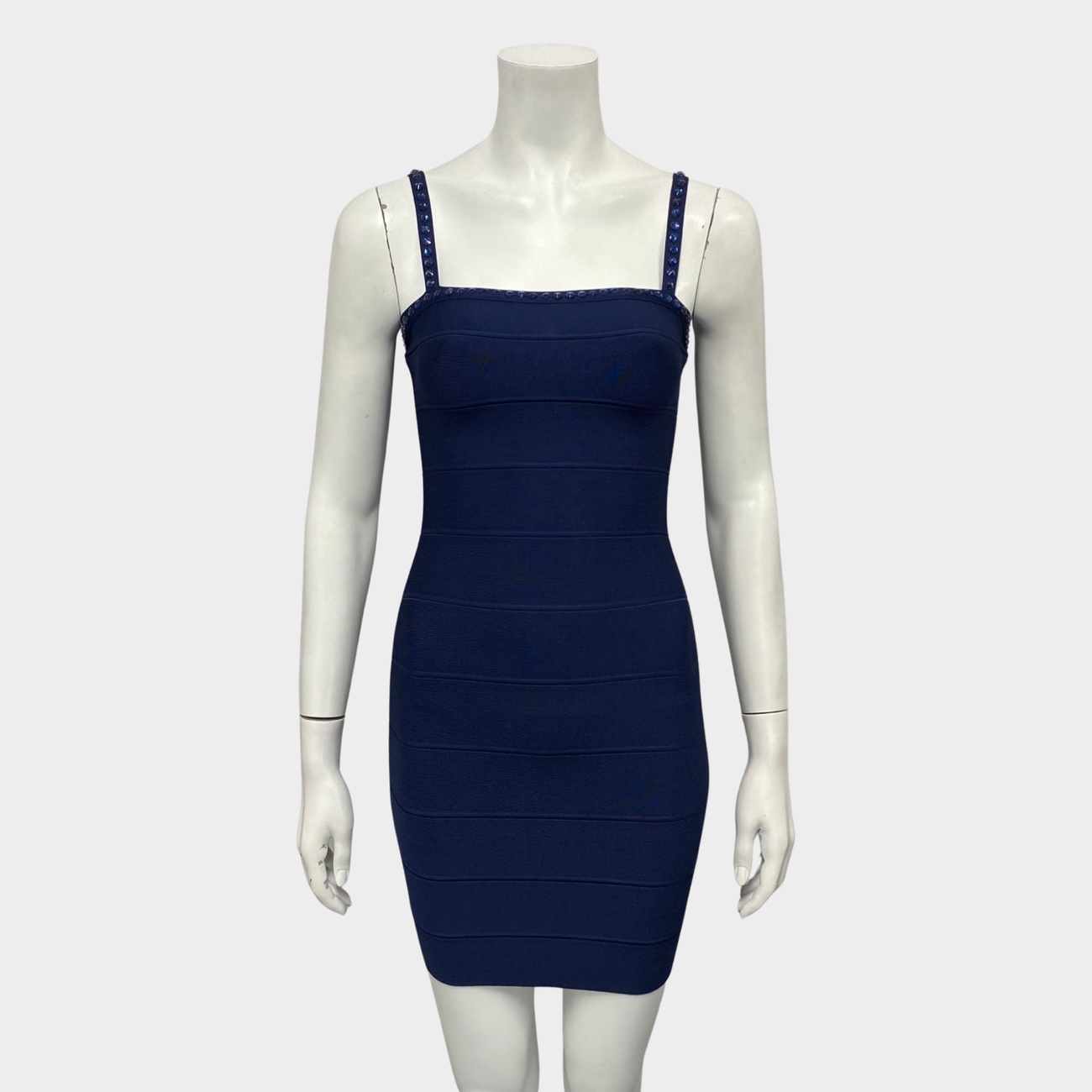 Herve leger navy dress hot sale
