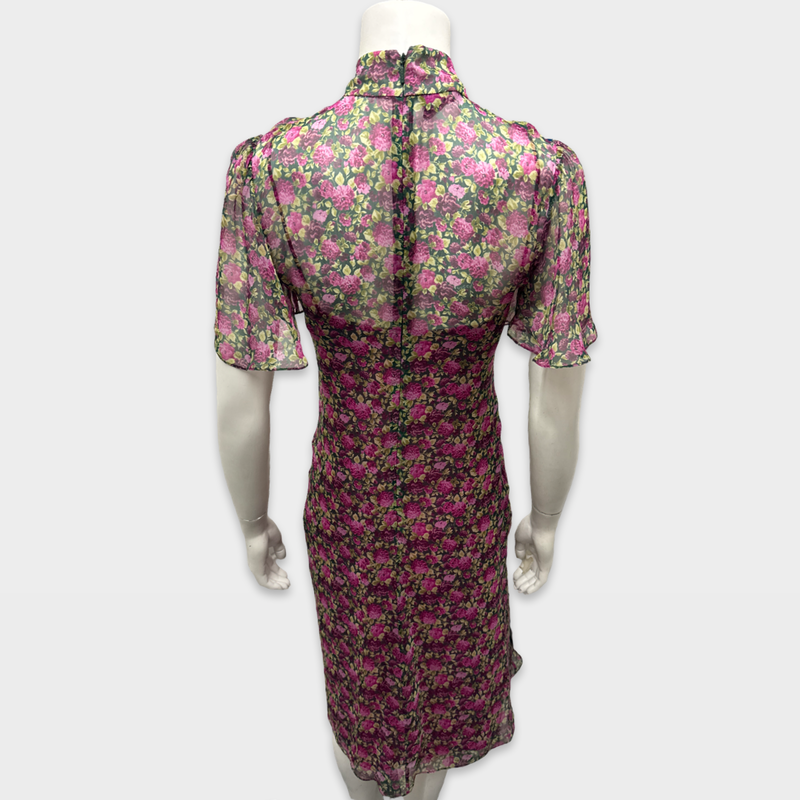 GUCCI green and pink Floral dress