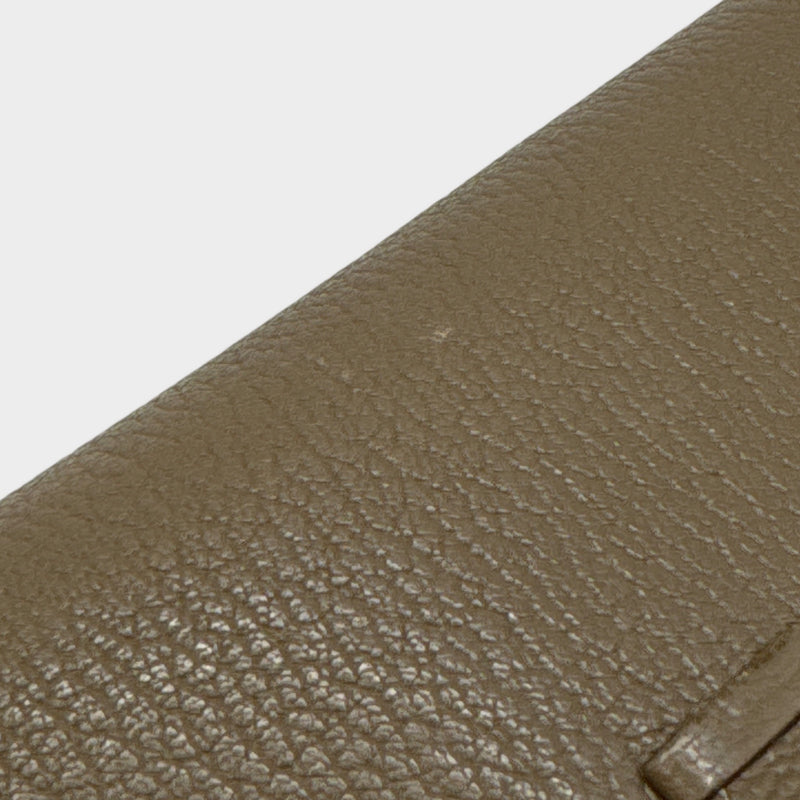Hermès Bearn wallet in etoupe leather
