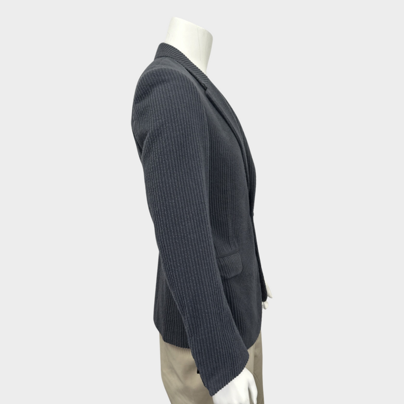 ERMENEGILDO ZEGNA men's grey corduroy blazer