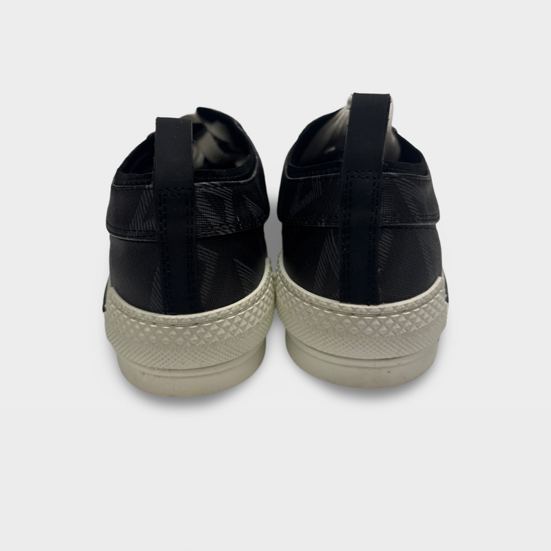 Dior Men's B23 Low Top Black CD Diamond Sneakers