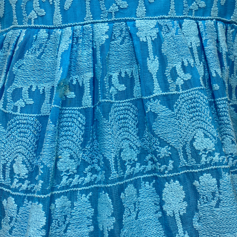 Isabel Marant blue embroidered viscose dress