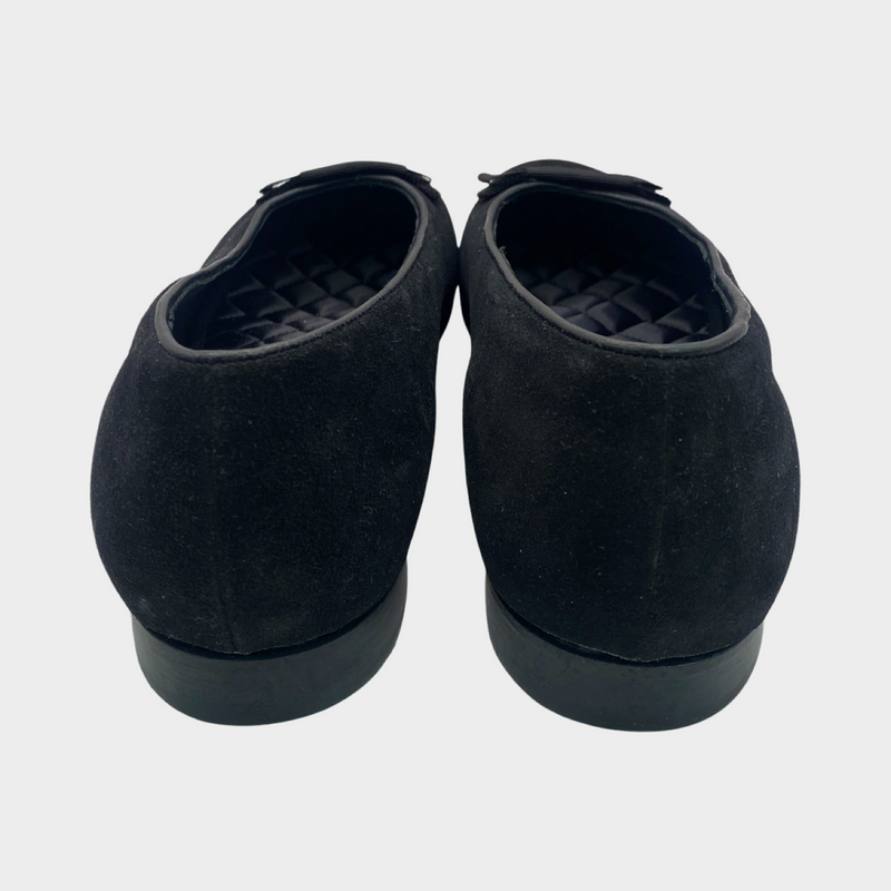 Arthur Sleep men's black suede loafers
