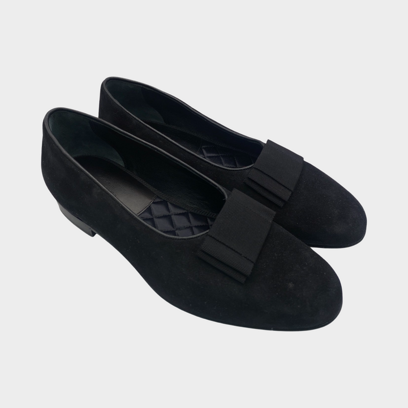 Arthur Sleep men's black suede loafers