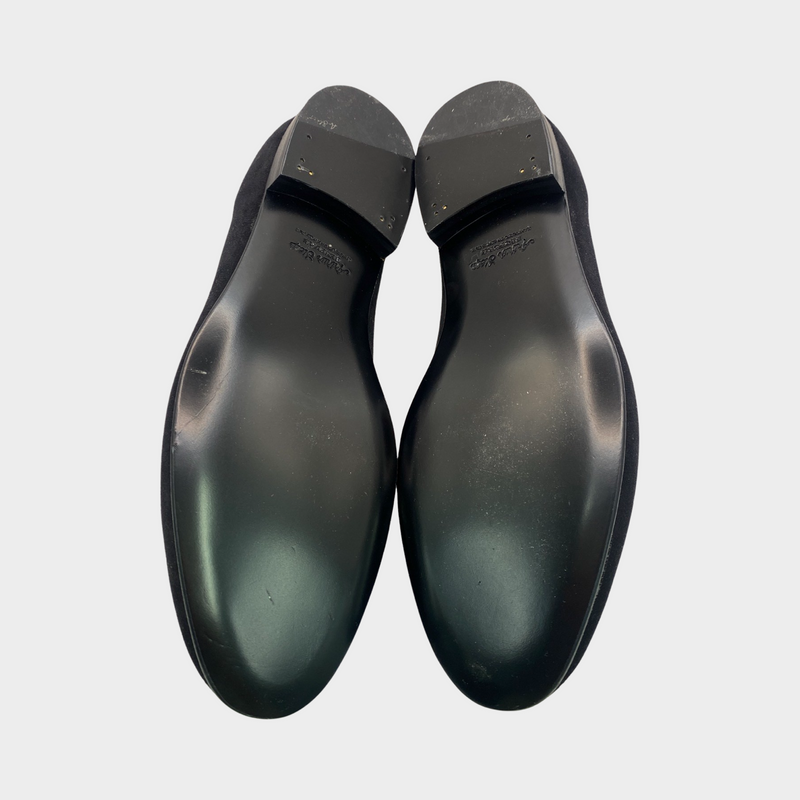 Arthur Sleep men's black suede loafers