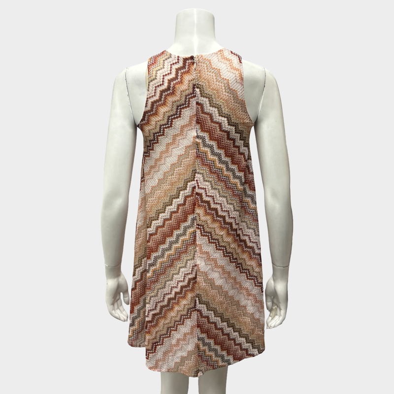 Missoni Multicolour Glittery Crochet Sleeveless Dress