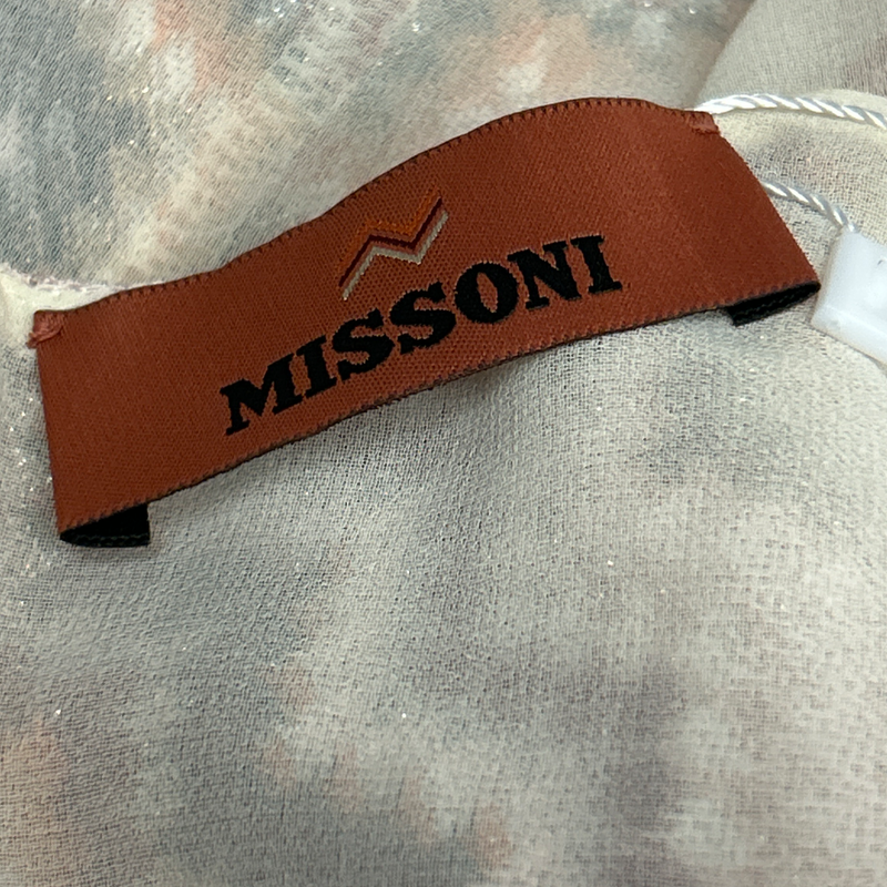 Missoni Multicolour Glittery Crochet Sleeveless Dress