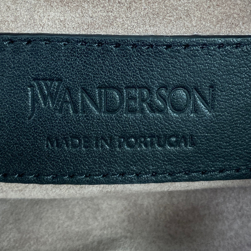 JW Anderson black leather patchwork pouch