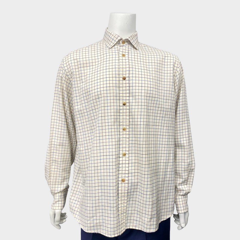 Ralph Lauren men's purple label cotton checked shirt