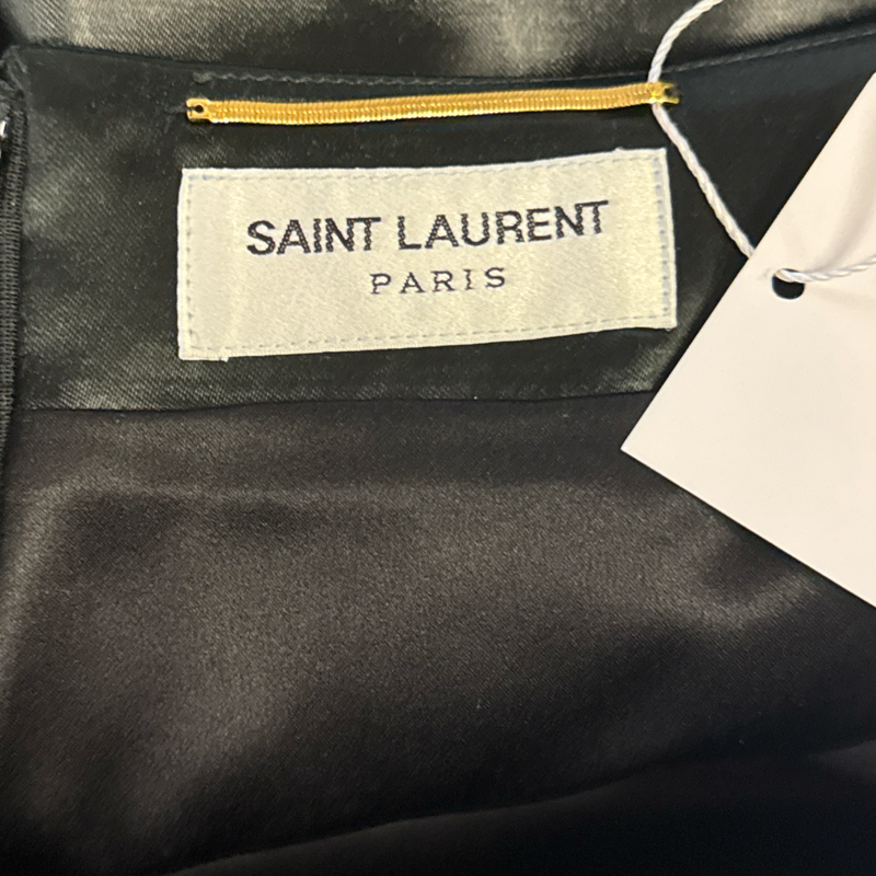 Saint Laurent Glitter Black Skirt