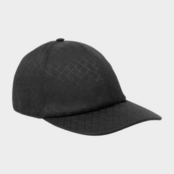 Bottega Veneta black printed baseball cap