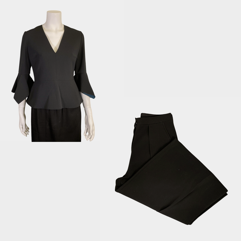 Roksanda women's black set of top and trousers