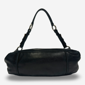 Prada Women's Black Leather Cargo-Style Shoulder Bag – Loop