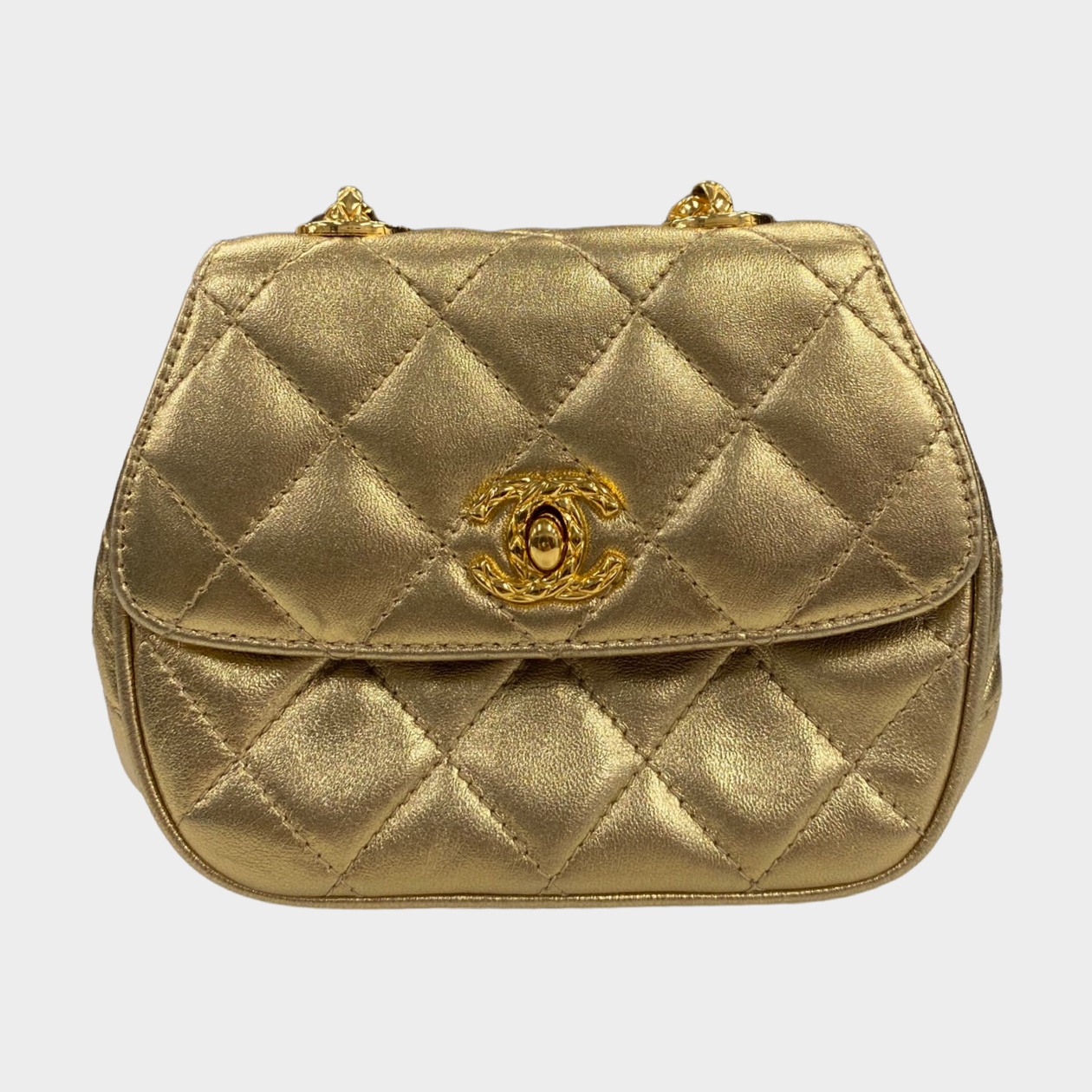 Chanel Vintage Chanel 7.5  Classic Flap Black Quilted Leather