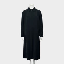 GIORGIO ARMANI women's black polyester long evening coat