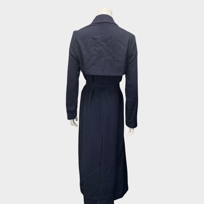 Galvan london women's navy 'boyfriend trench' coat