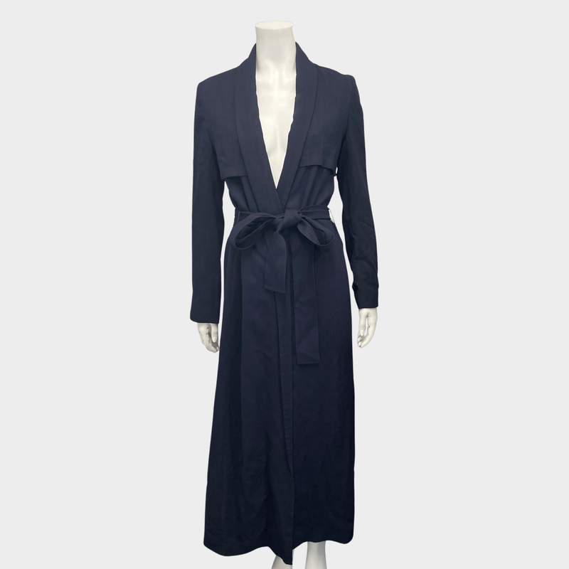 Galvan london women's navy 'boyfriend trench' coat