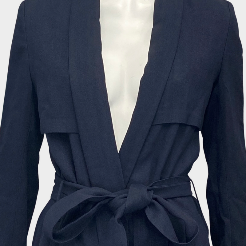 Galvan london women's navy 'boyfriend trench' coat