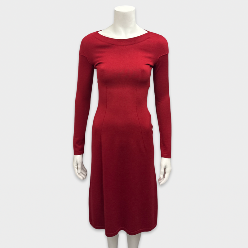 Alaïa Vintage Red Wool Dress
