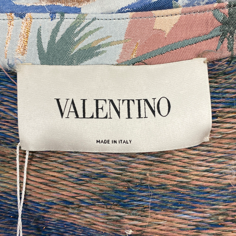 Valentino women's multicolour floral print silk coat