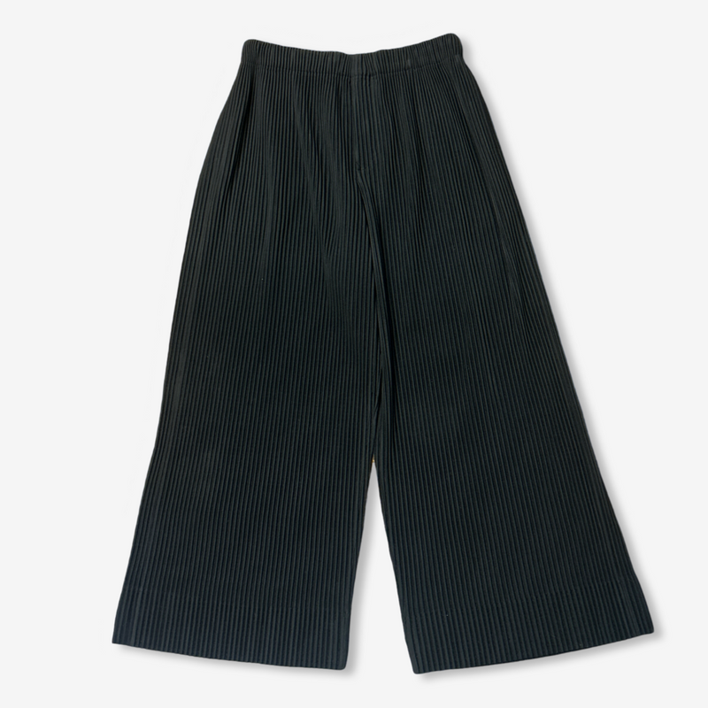 Issey Miyake Homme Plisse Black Pleated Loose Trousers