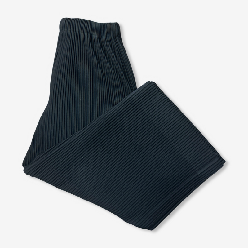 Issey Miyake Homme Plisse Black Pleated Loose Trousers