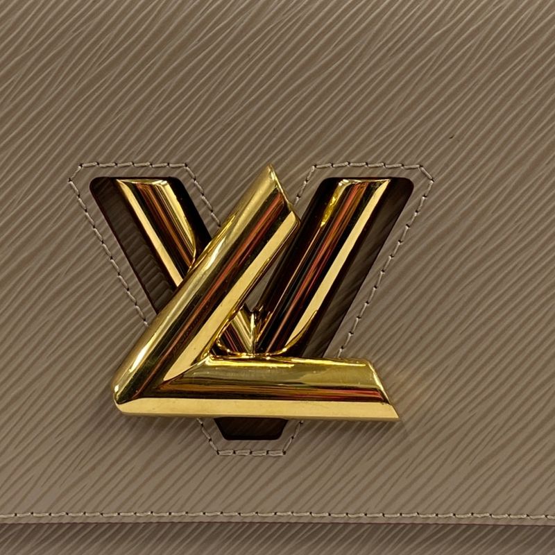 Louis Vuitton beige twist MM chain epi leather bag