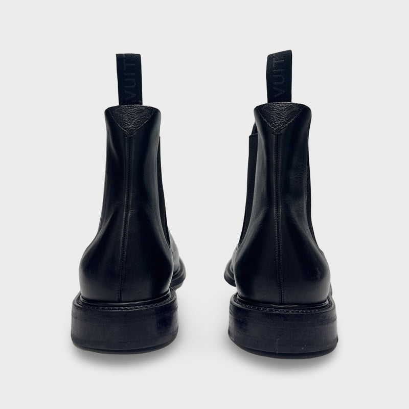 Louis Vuitton Men's Black Leather Chelsea Boots
