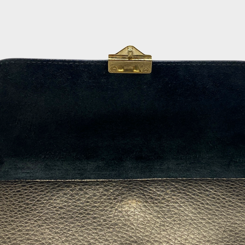 Valentino women's metallic gold leather rockstud Glam bag