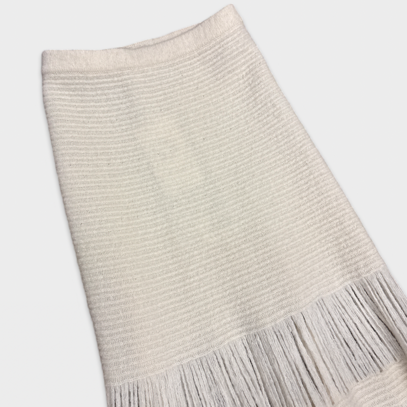 Gabriela Hearst ecru wool skirt