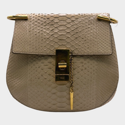 CHLOÉ women's nude python leather crossbody bag