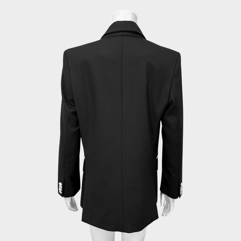Racil women's black and white wool set of blazer and trousers